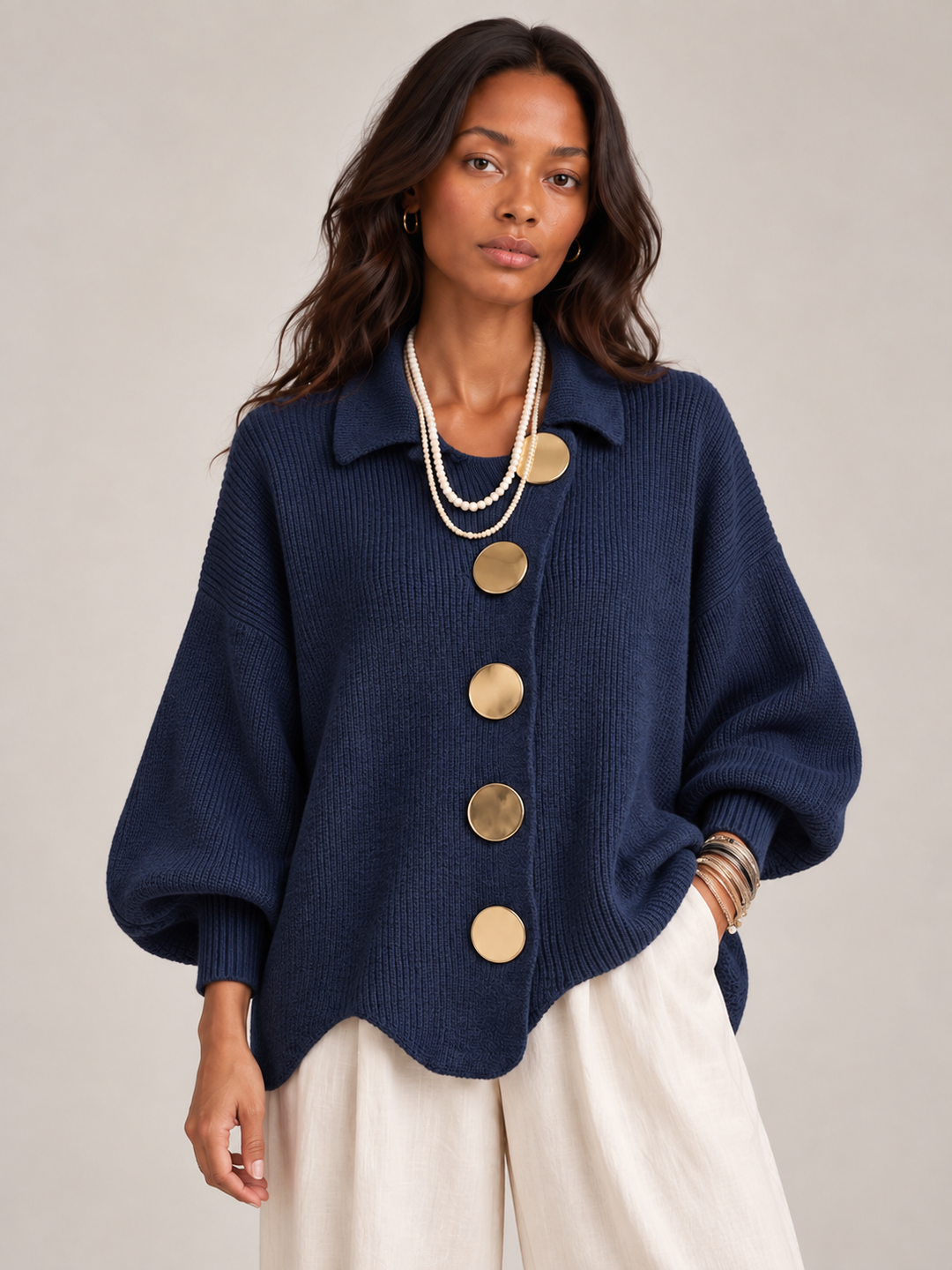 Clementine™ | Elegant Oversized Cardigan