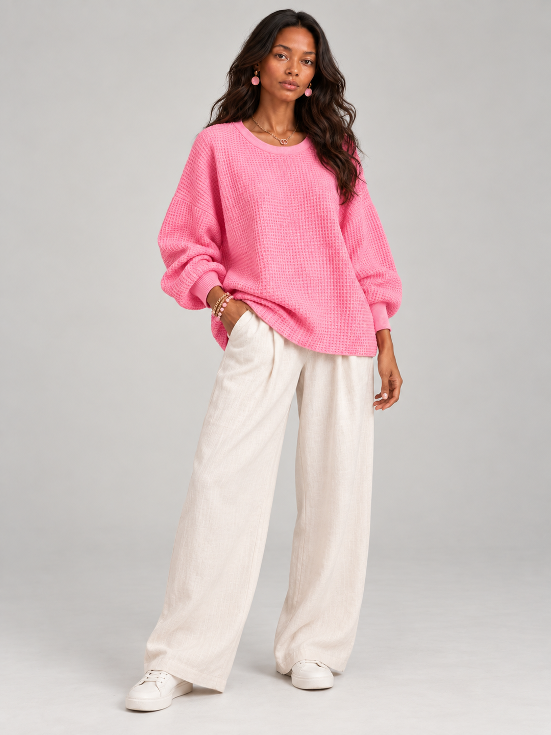 Naomi™ | Classic Waffle Knit Jumper