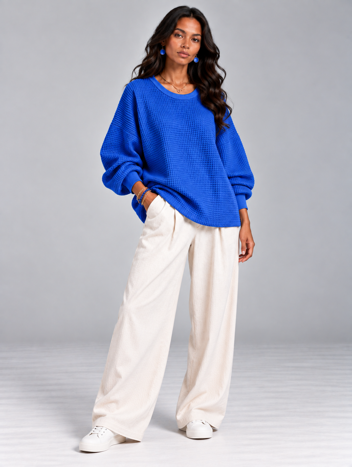 Naomi™ | Classic Waffle Knit Jumper