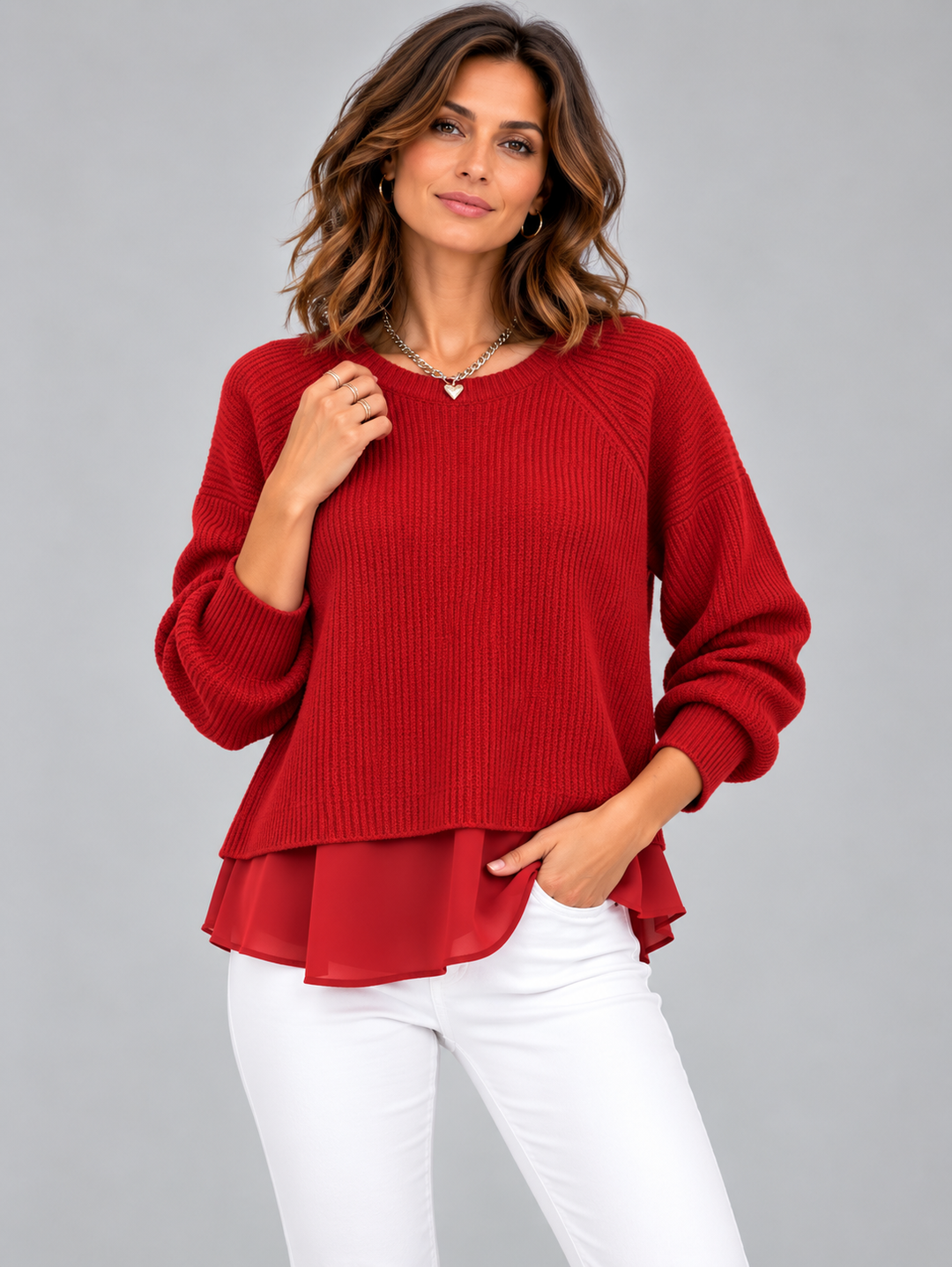 Cecily™ | Two-Piece Effect Jumper