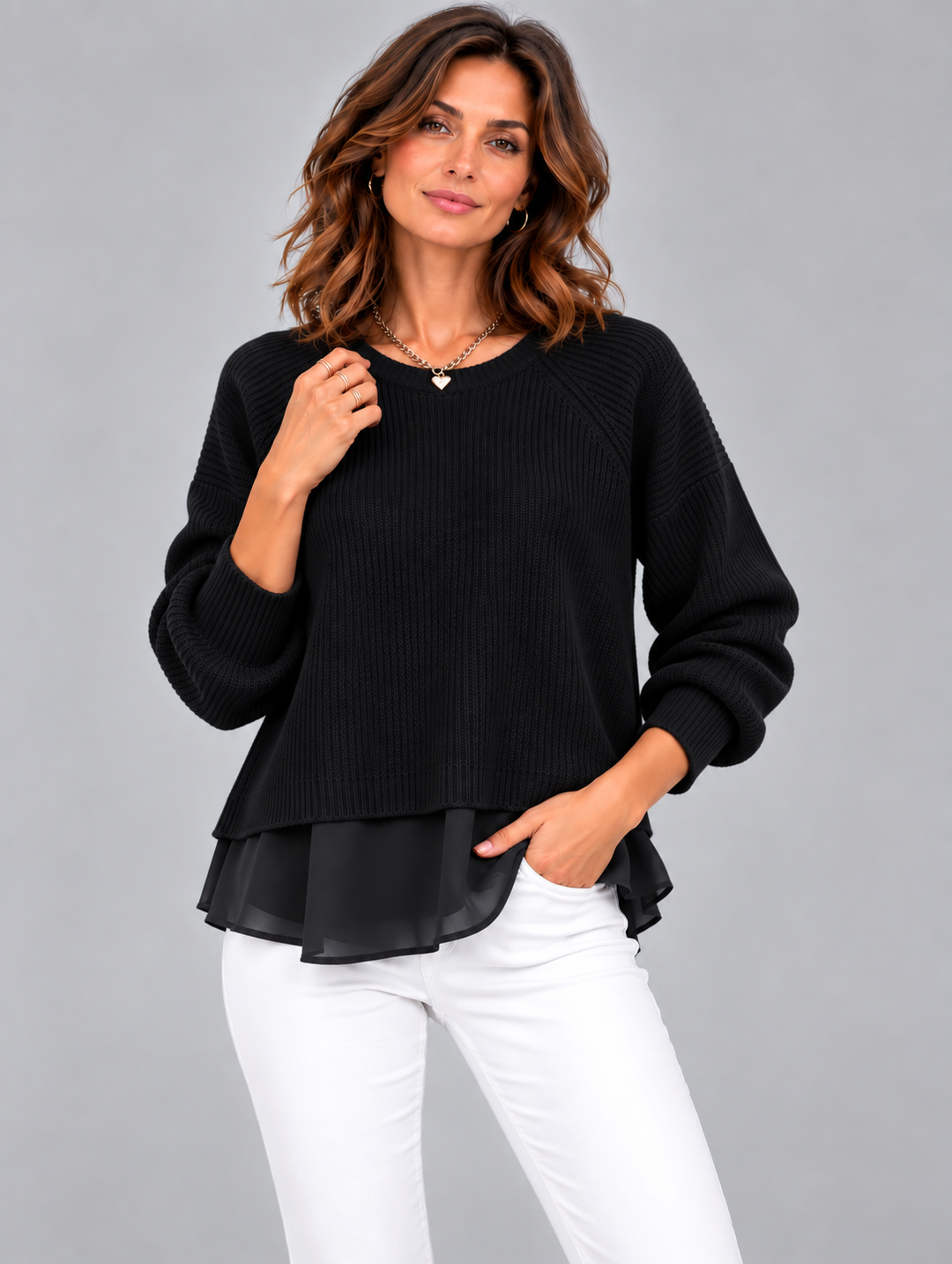 Cecily™ | Two-Piece Effect Jumper