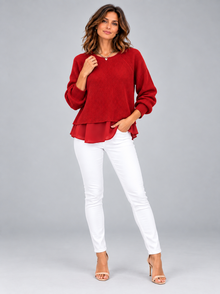 Cecily™ | Two-Piece Effect Jumper