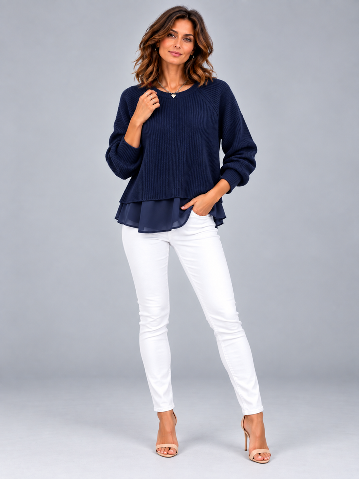 Cecily™ | Two-Piece Effect Jumper