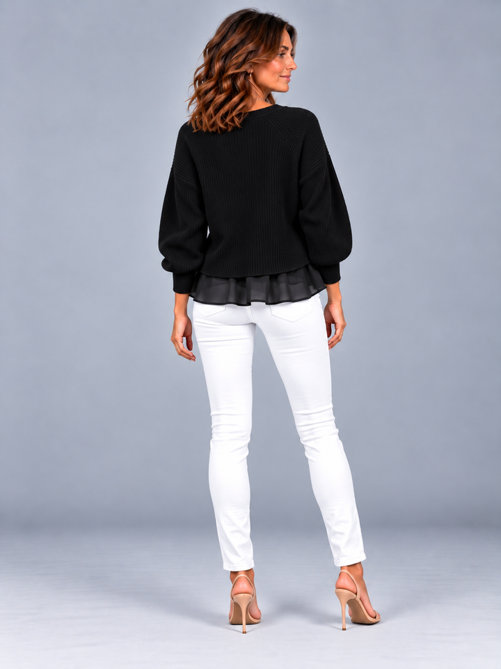 Cecily™ | Two-Piece Effect Jumper