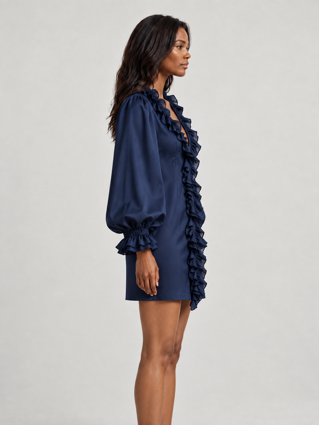 Eliza™ | Elegant Ruffled Short Dress