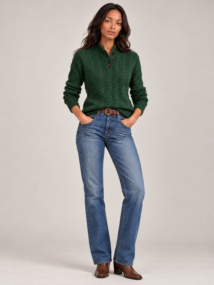 Timeless Cable Knit Wool Jumper