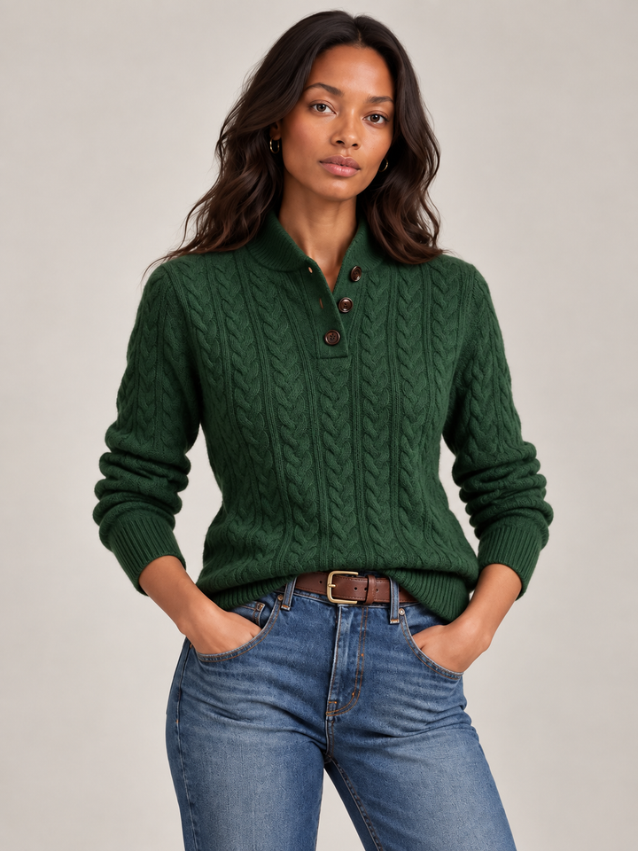 Timeless Cable Knit Wool Jumper