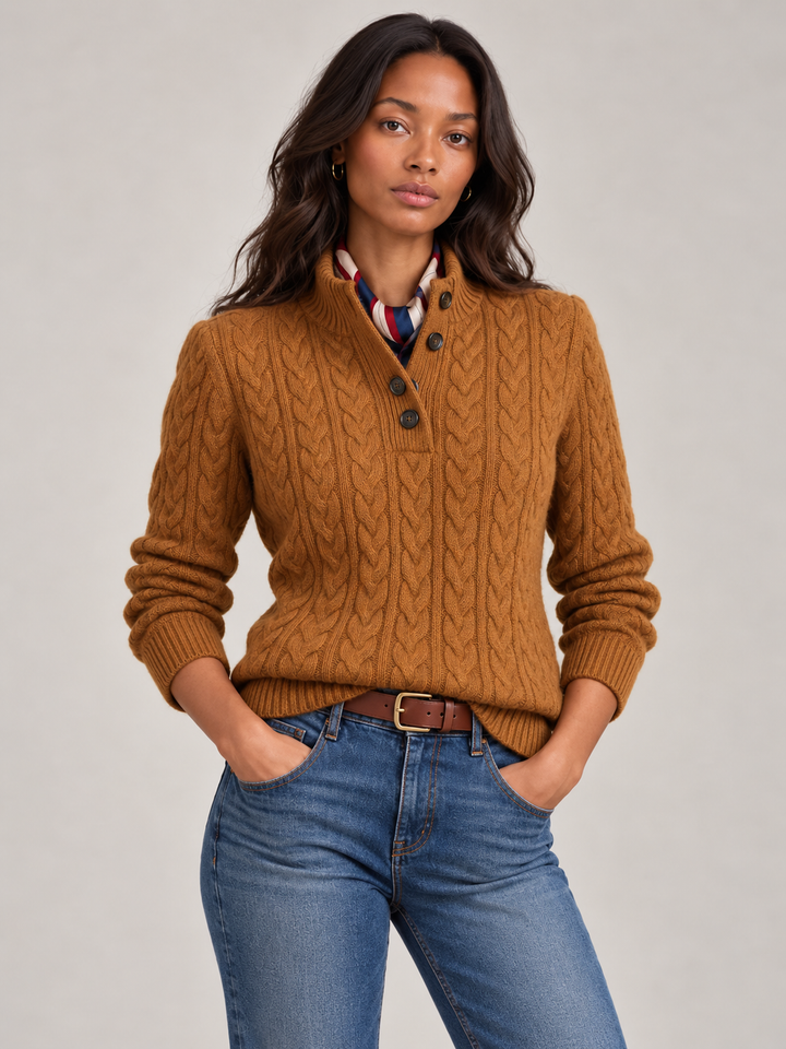 Timeless Cable Knit Wool Jumper