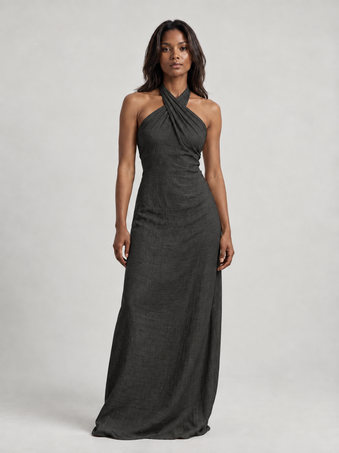 Sophie | Elegant Maxi Dress with Flowing Cut and Halterneck