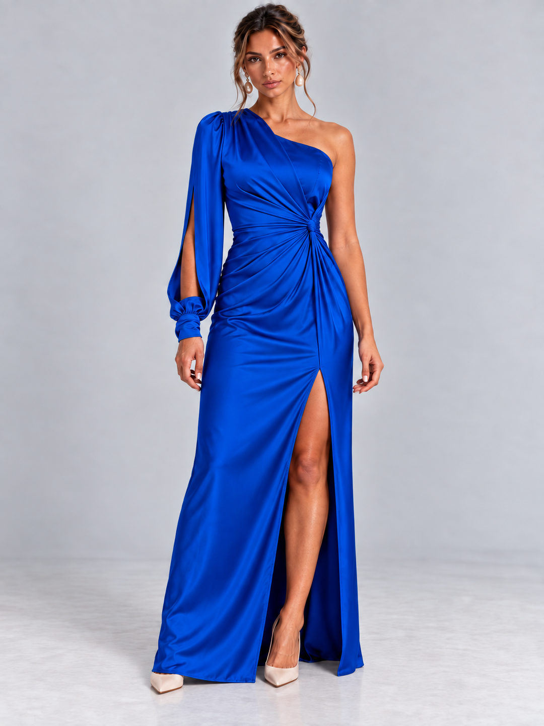 Elegant Asymmetric Evening Dress