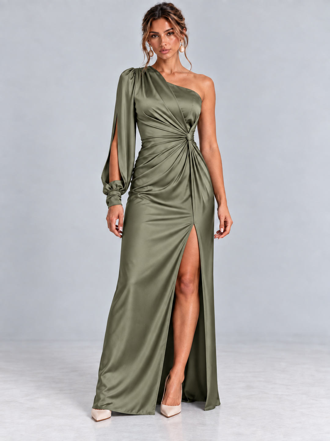 Elegant Asymmetric Evening Dress