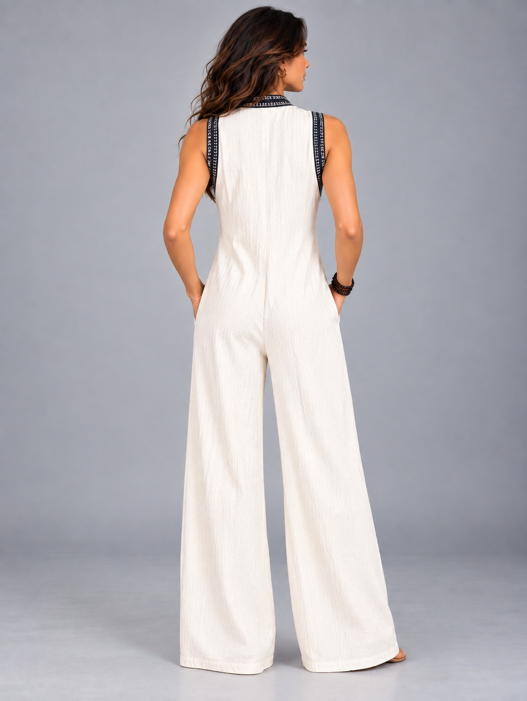 Boho Elegance | Flowing Sleeveless Jumpsuit