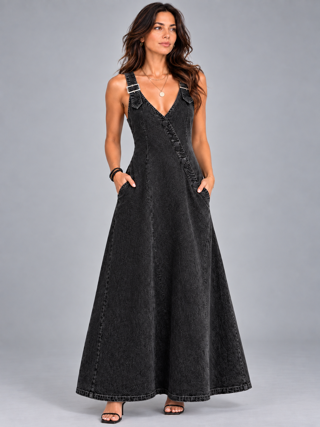 Camilla™ | Elegant Denim Dress