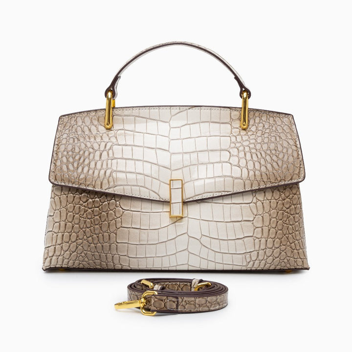 Lisa | Croc-Effect Medium Tote Bag