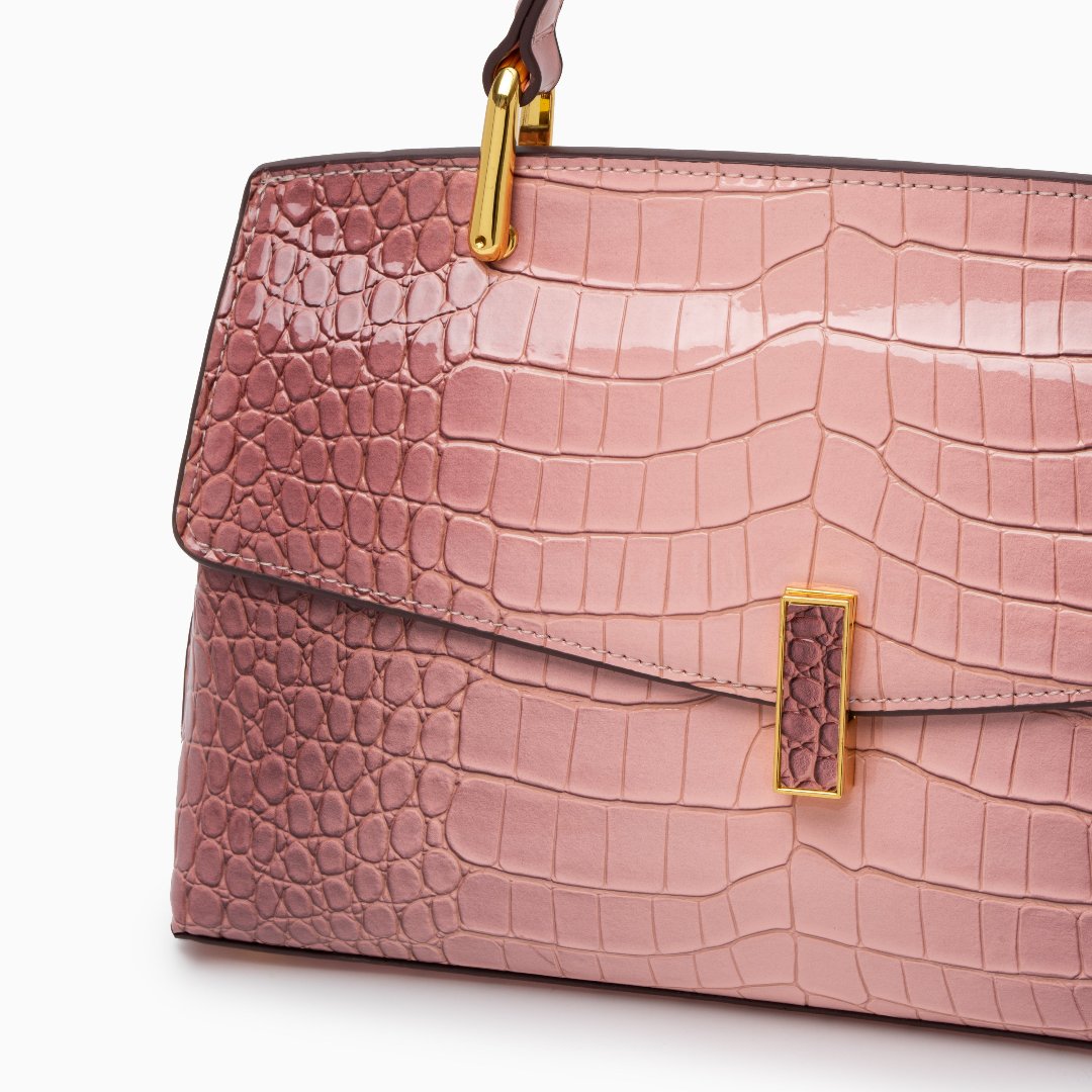 Lisa | Croc-Effect Medium Tote Bag