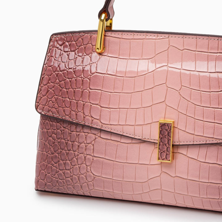 Lisa | Croc-Effect Medium Tote Bag