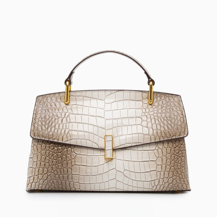 Lisa | Croc-Effect Medium Tote Bag