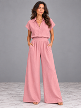 Aveline | Ensemble élégant avec chemise et jupe longue fluide