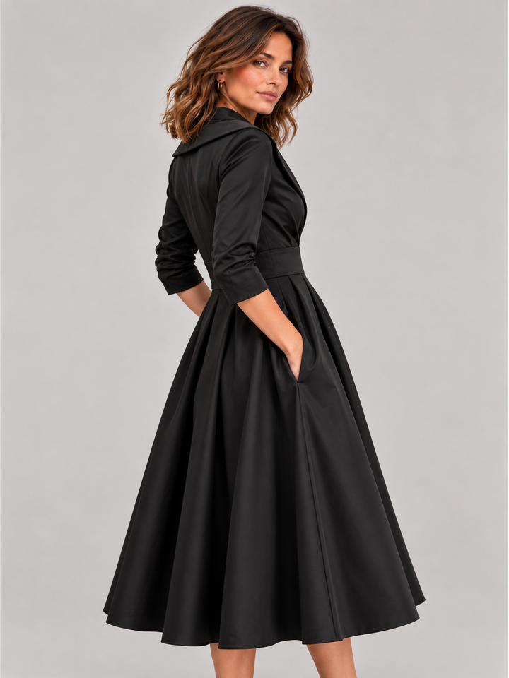 Lina | Satin Midi Dress