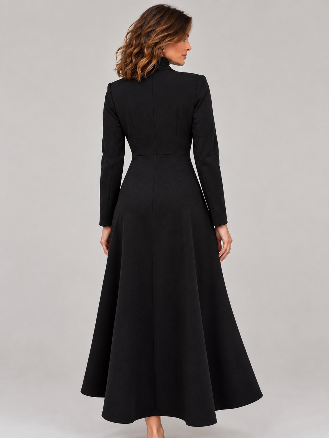 Elegant High-Neck Maxi Dress