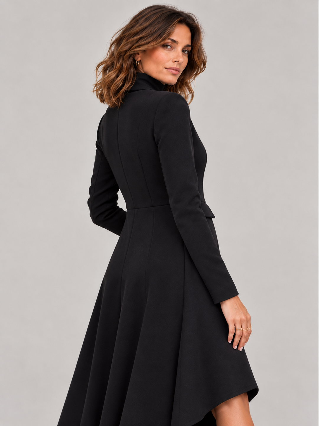 Elegant High-Neck Maxi Dress