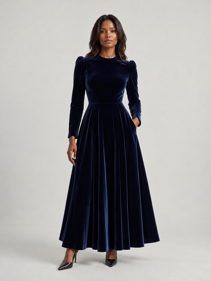 Aurora | Velvet Grace Midi Dress