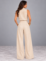 Chloé | Ensemble élégant avec haut et pantalon large