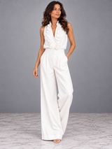 Chloé | Ensemble élégant avec haut et pantalon large