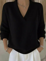 Violette™ | Pull ample avec col en V