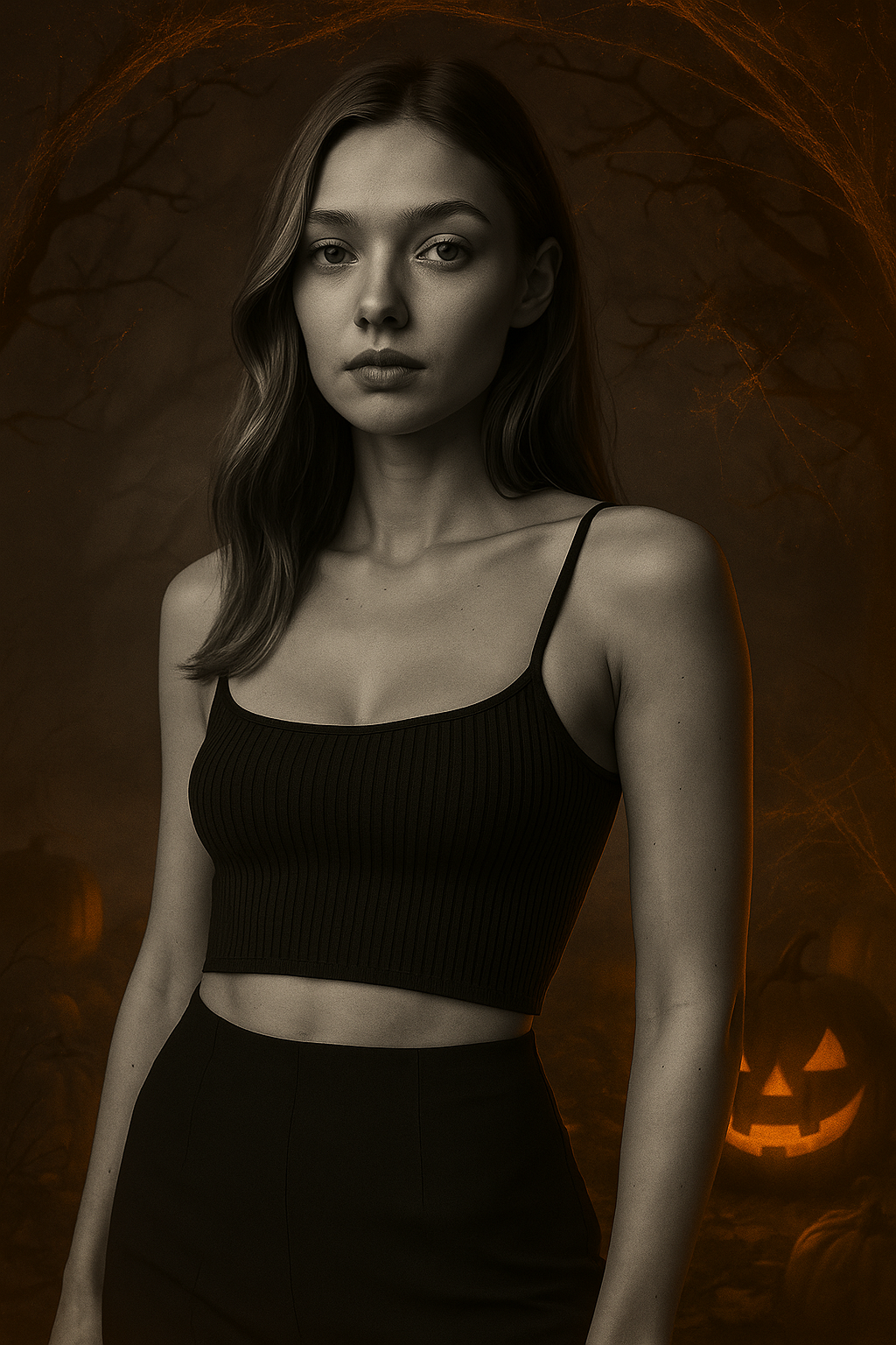 Halloween - Halloween_Portret_met_Pompoenen_1
