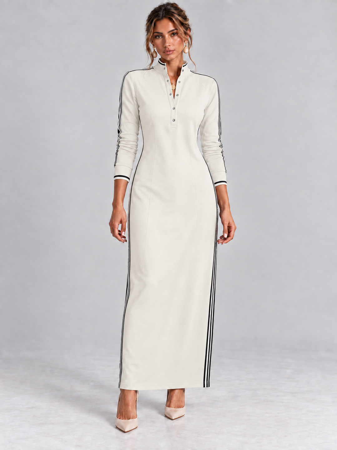 Sport-Chic Elegance | Modern Maxi Dress