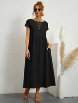 ROBE LÉGÈRE EN COTON DOUX AVEC POCHES
