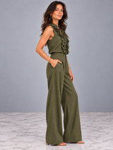 Chloé | Ensemble élégant avec haut et pantalon large