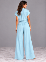 Aveline | Ensemble élégant avec chemise et jupe longue fluide