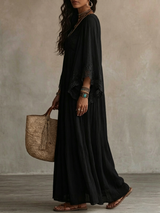 Éliane | Robe Chiffon Noire