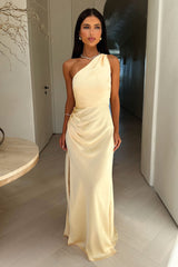 LÉANA | ROBE MAXI SATINÉE