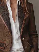 Camille™ | Blazer élégant à détails contrastés