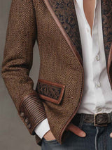 Camille™ | Blazer élégant à détails contrastés