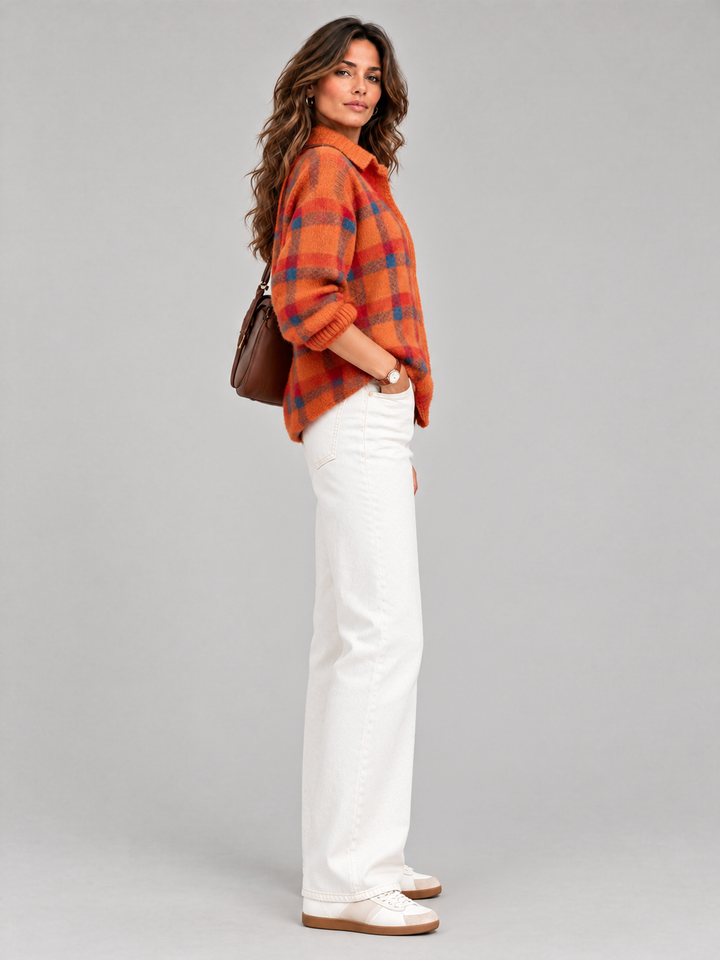 Poppy™ | Checked Knit Jacket