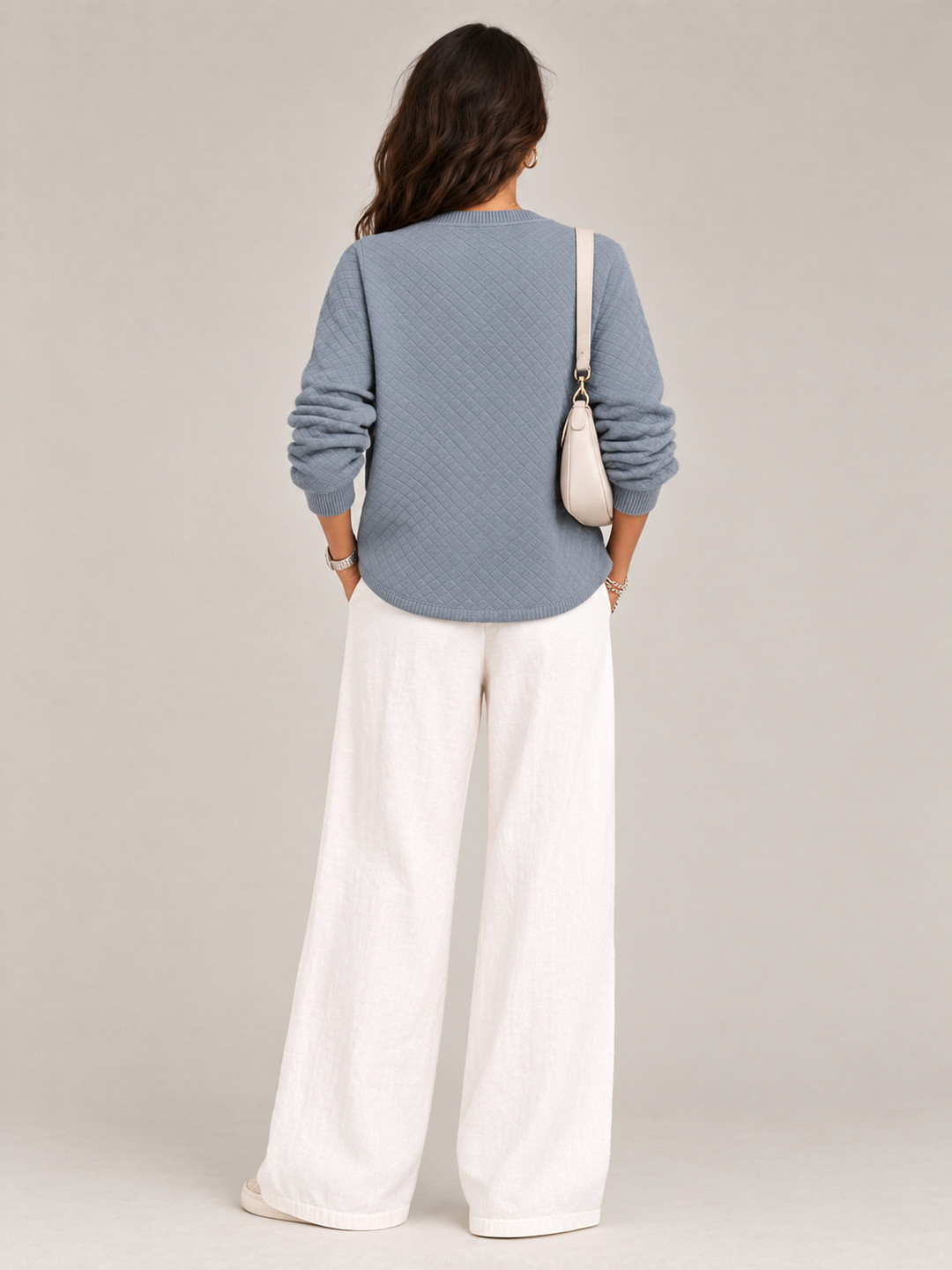 Leona™ | Quilted Knit Cardigan with Buttons