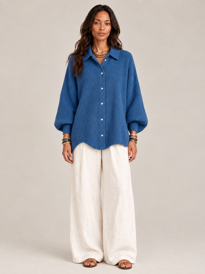 Camilla™ | Textured Knit Cardigan with Buttons