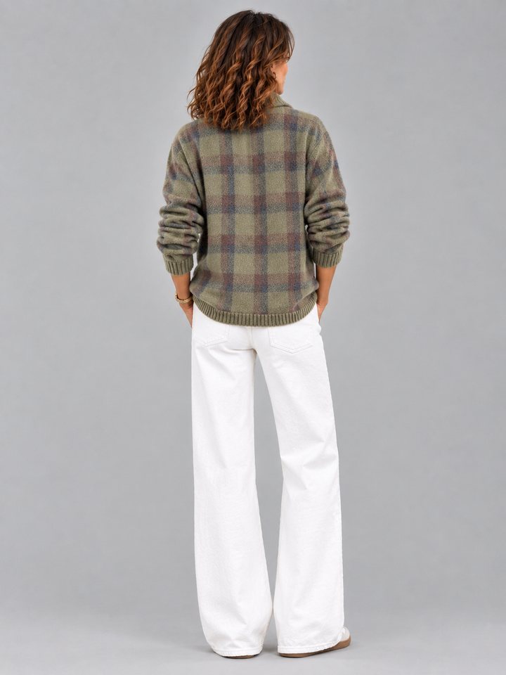 Poppy™ | Checked Knit Jacket