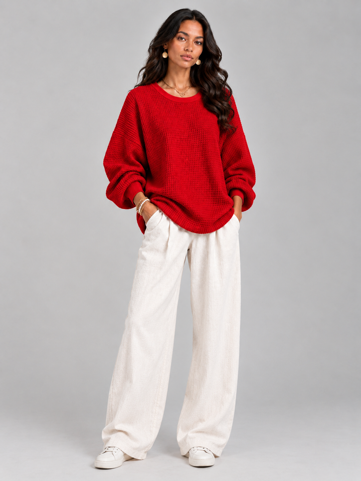 Naomi™ | Classic Waffle Knit Jumper