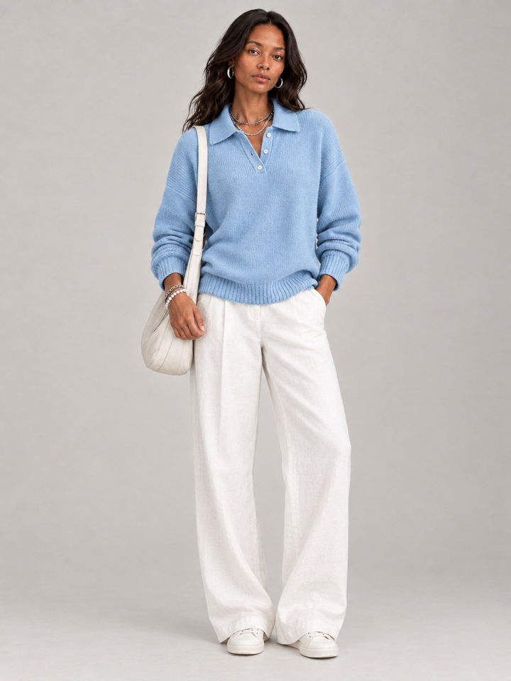 Martha™ | Soft Polo Jumper