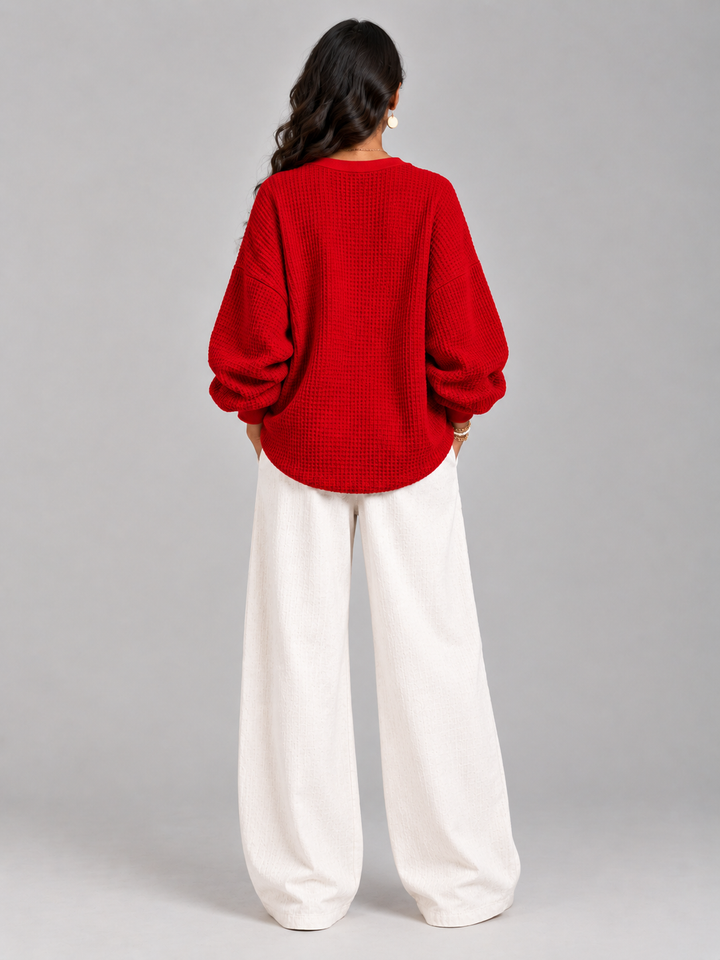 Naomi™ | Classic Waffle Knit Jumper