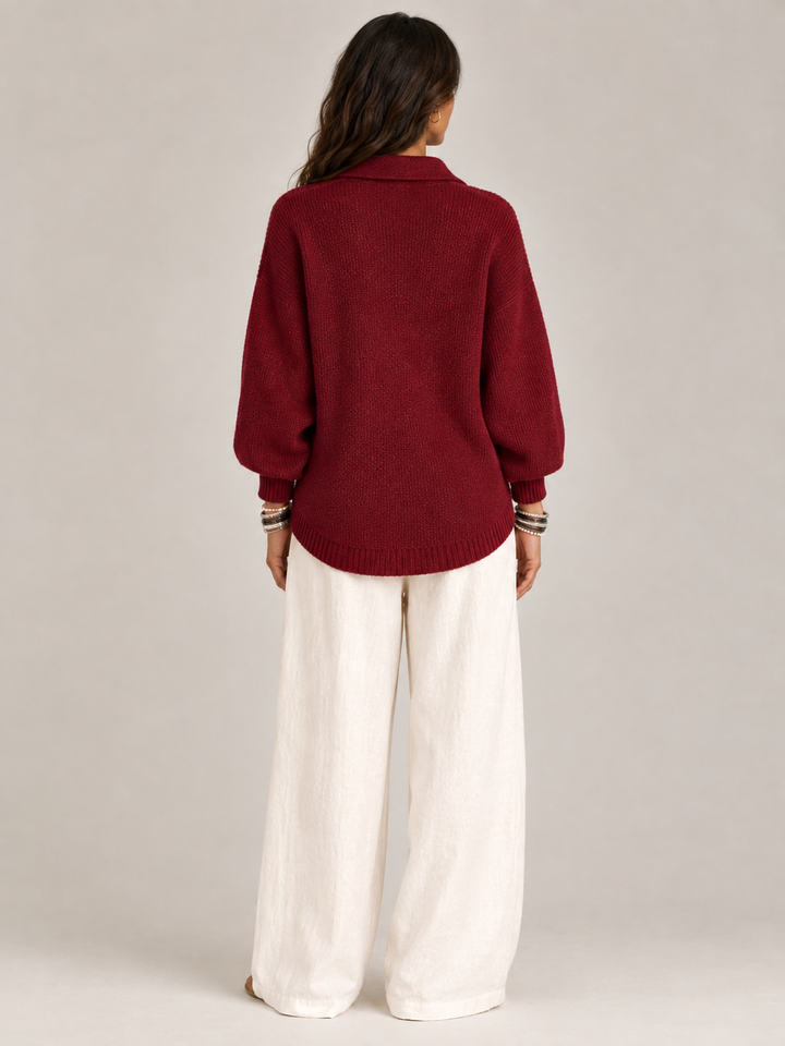 Camilla™ | Textured Knit Cardigan with Buttons