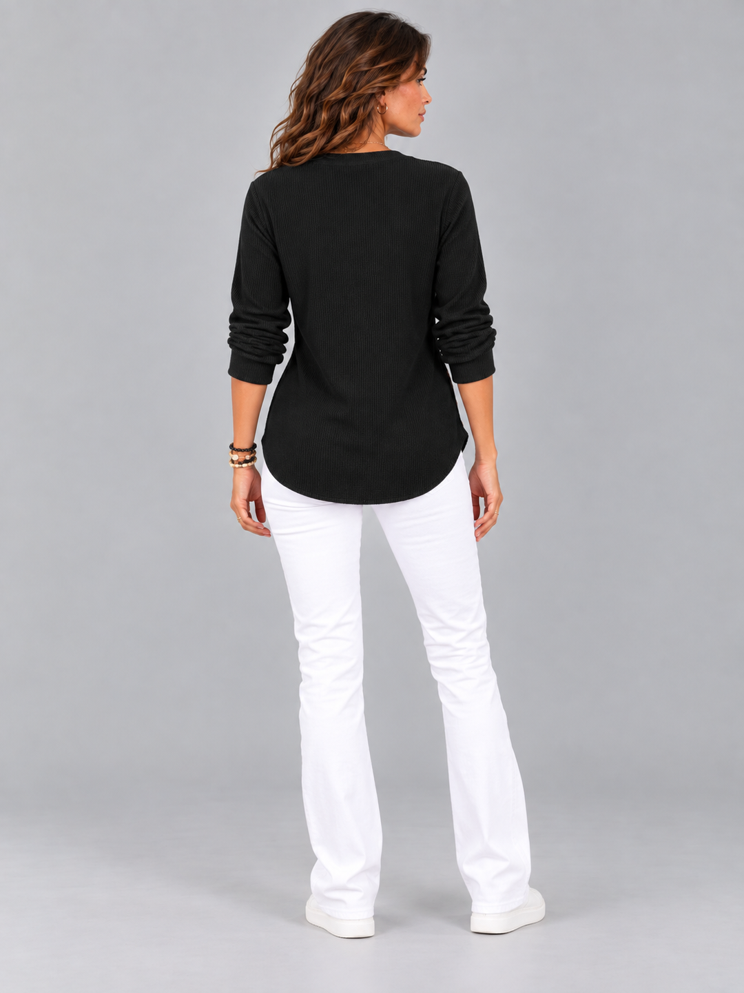 Bella™ | Henley Tunic with Buttons