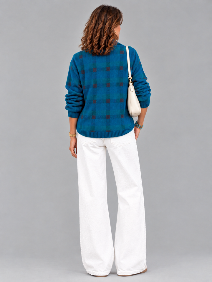 Poppy™ | Checked Knit Jacket