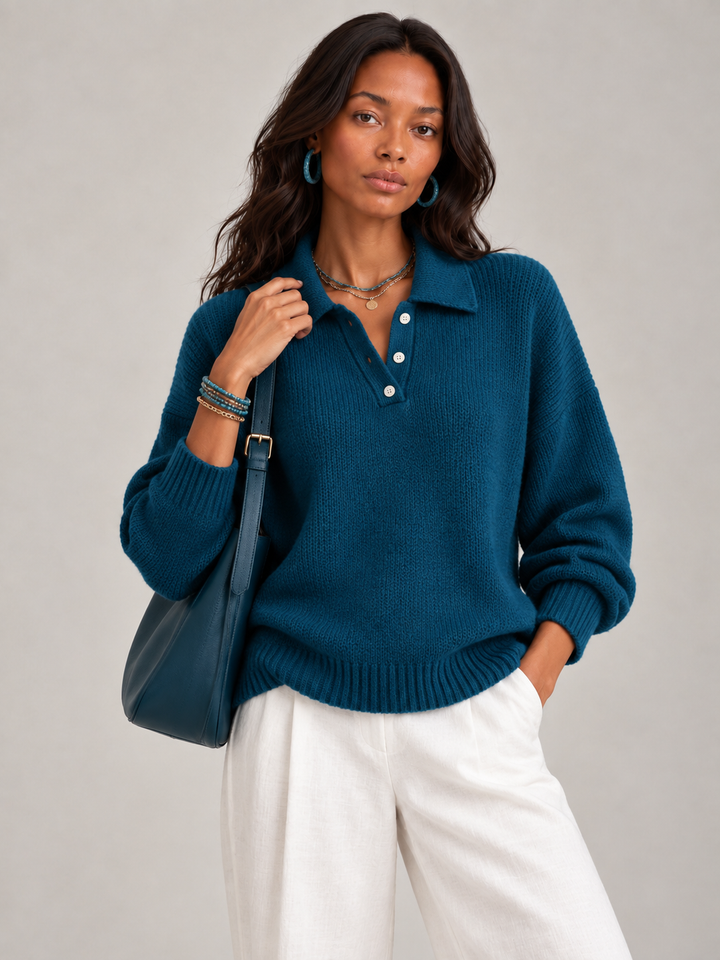 Martha™ | Soft Polo Jumper