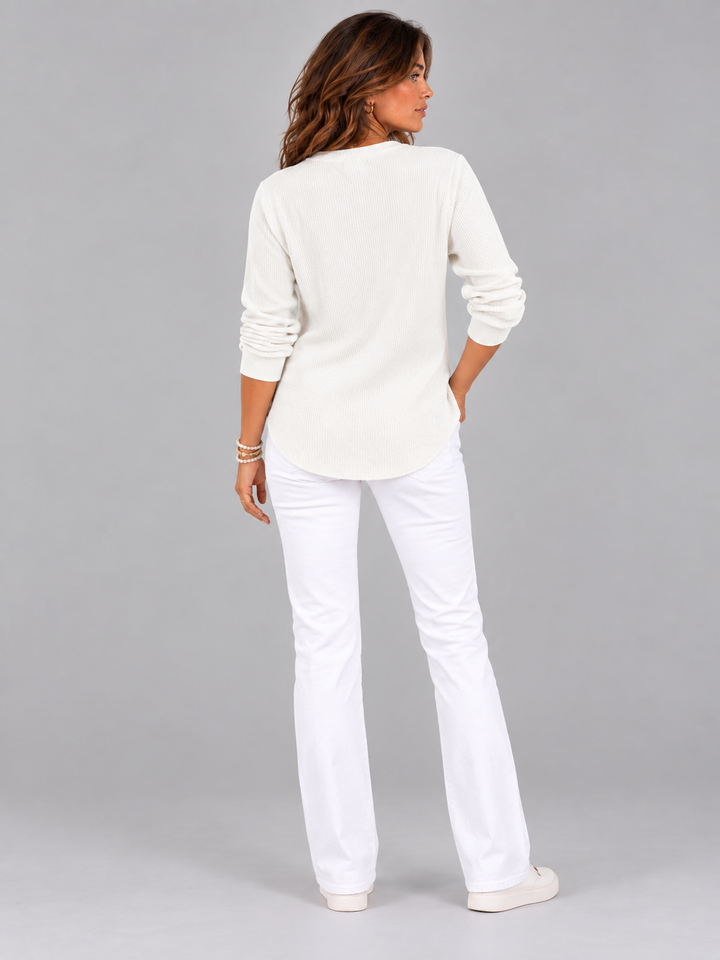 Bella™ | Henley Tunic with Buttons